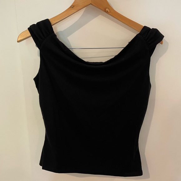 Reformation Black One-Shoulder Tank Top - Picture 7 of 7